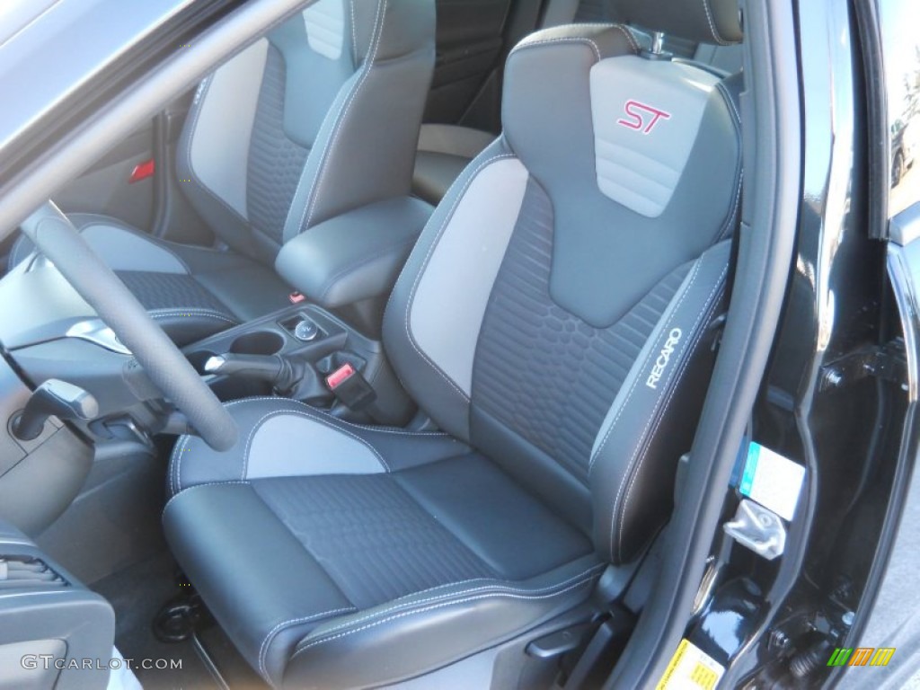 ST Charcoal Black Recaro Sport Seats Interior 2014 Ford Focus ST Hatchback Photo #90180439