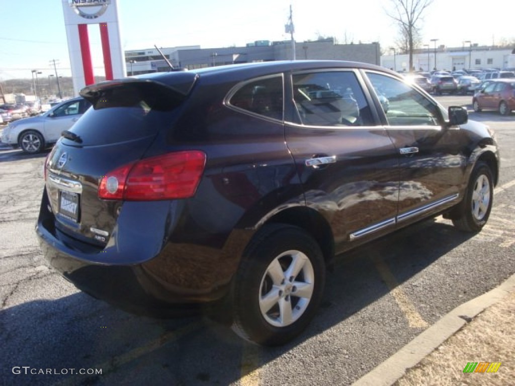 2013 Rogue S AWD - Black Amethyst / Black photo #5