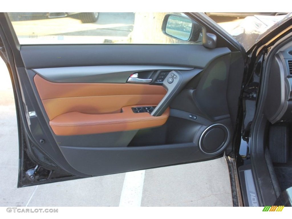 2014 Acura TL Advance SH-AWD Umber Door Panel Photo #90183316