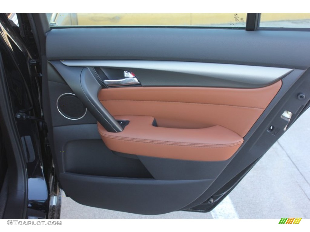 2014 Acura TL Advance SH-AWD Umber Door Panel Photo #90183382