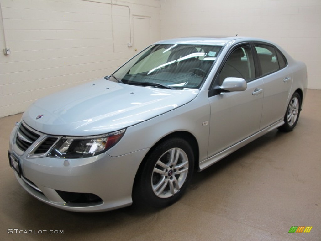 Diamond Silver Metallic 2011 Saab 9-3 2.0T Sport Sedan Exterior Photo #90184429