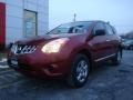 2011 Cayenne Red Nissan Rogue S AWD  photo #1