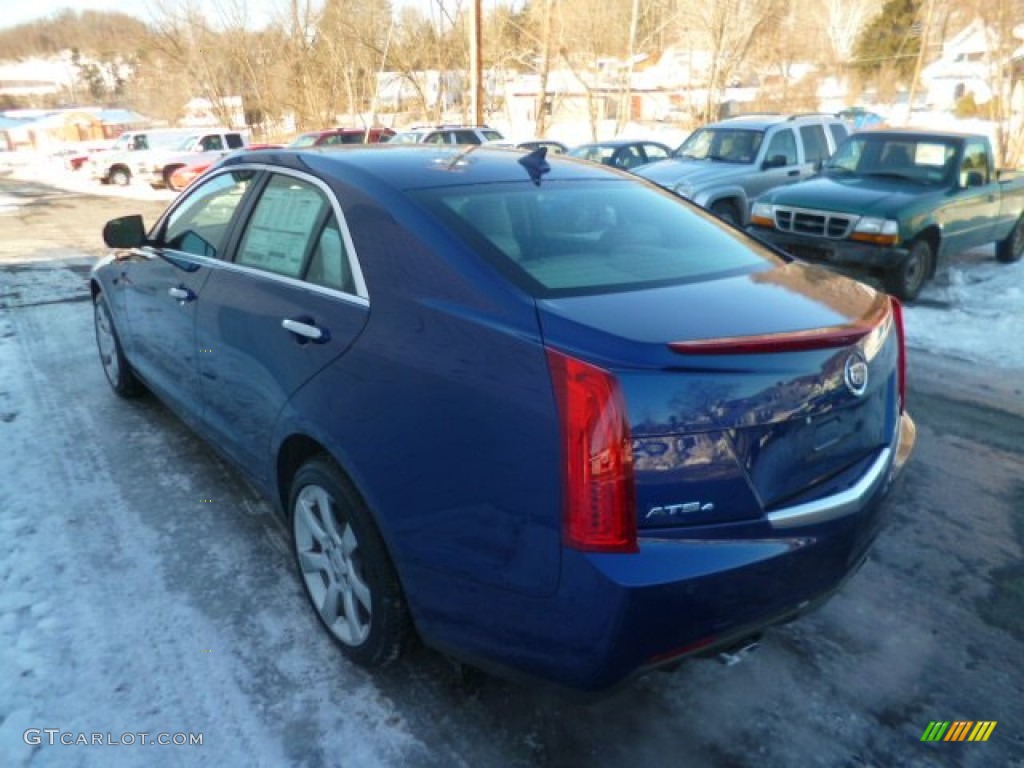 2014 ATS 3.6L AWD - Opulent Blue Metallic / Light Platinum/Brownstone photo #4