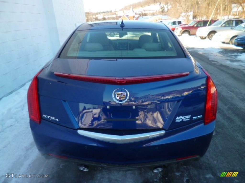 2014 ATS 3.6L AWD - Opulent Blue Metallic / Light Platinum/Brownstone photo #5