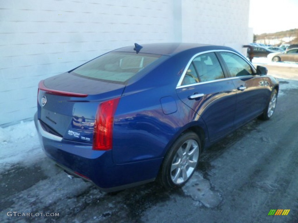 2014 ATS 3.6L AWD - Opulent Blue Metallic / Light Platinum/Brownstone photo #6