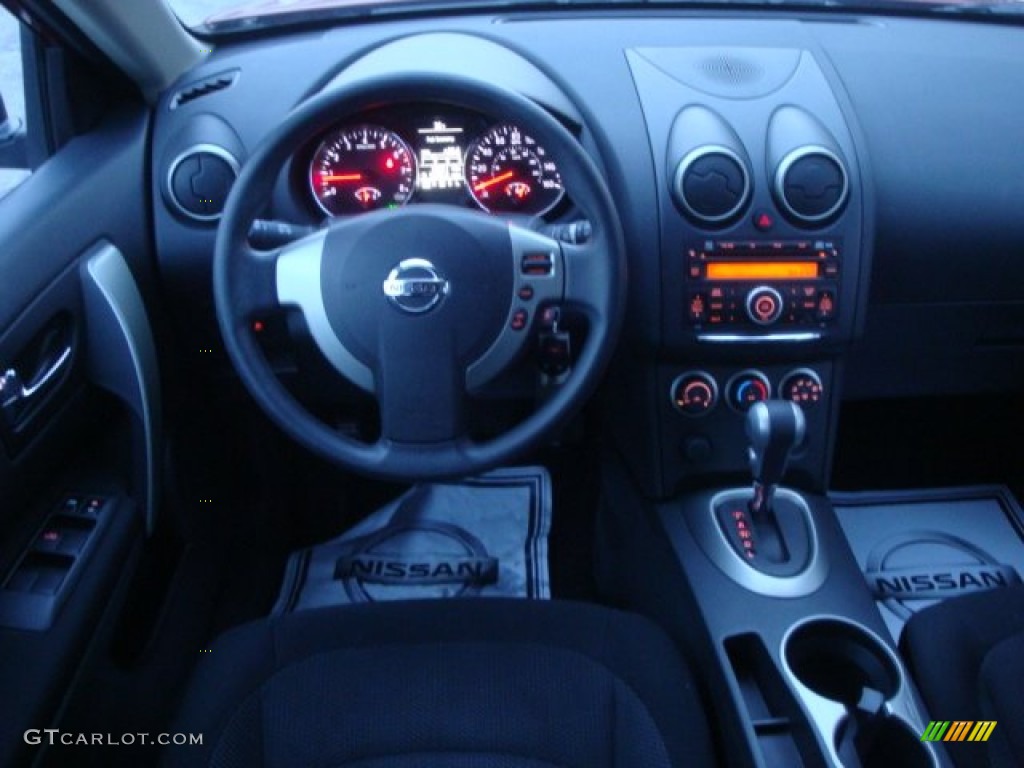 2011 Rogue S AWD - Cayenne Red / Black photo #12