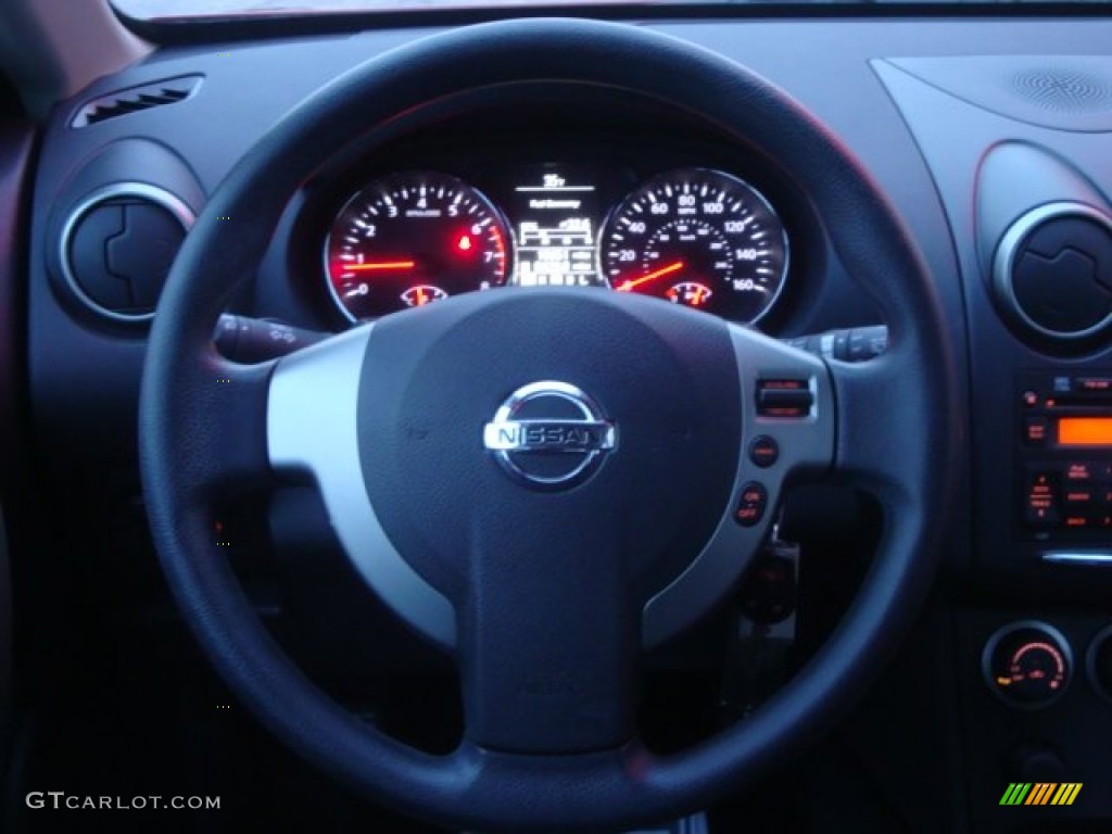 2011 Rogue S AWD - Cayenne Red / Black photo #20