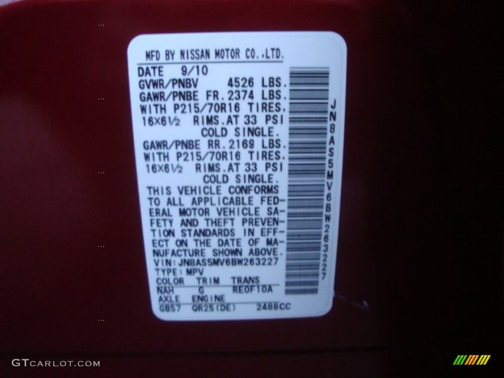 2011 Rogue S AWD - Cayenne Red / Black photo #24