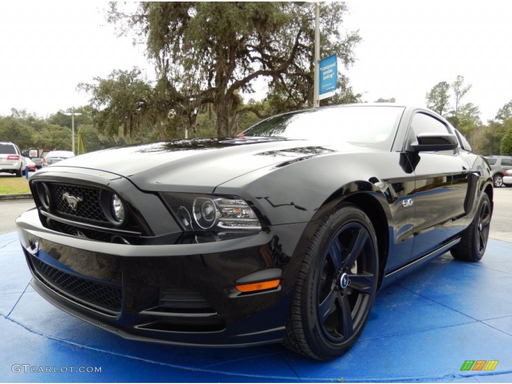 2013 Mustang GT Premium Coupe - Black / Stone photo #1
