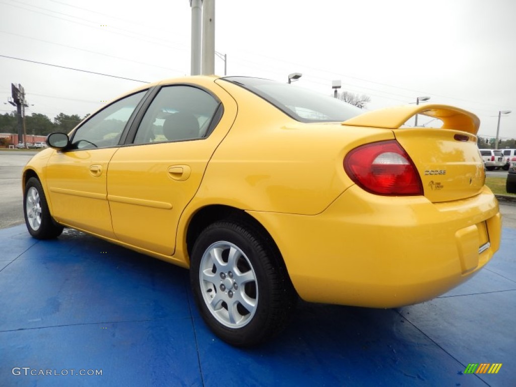 2004 Neon SXT - Solar Yellow / Dark Slate Gray photo #3