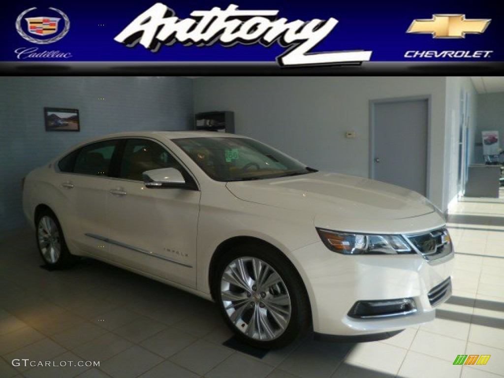2014 Impala LTZ - White Diamond Tricoat / Jet Black/Mojave photo #1