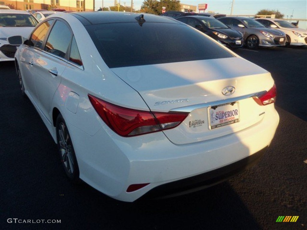 2014 Sonata Limited - Pearl White / Camel photo #4