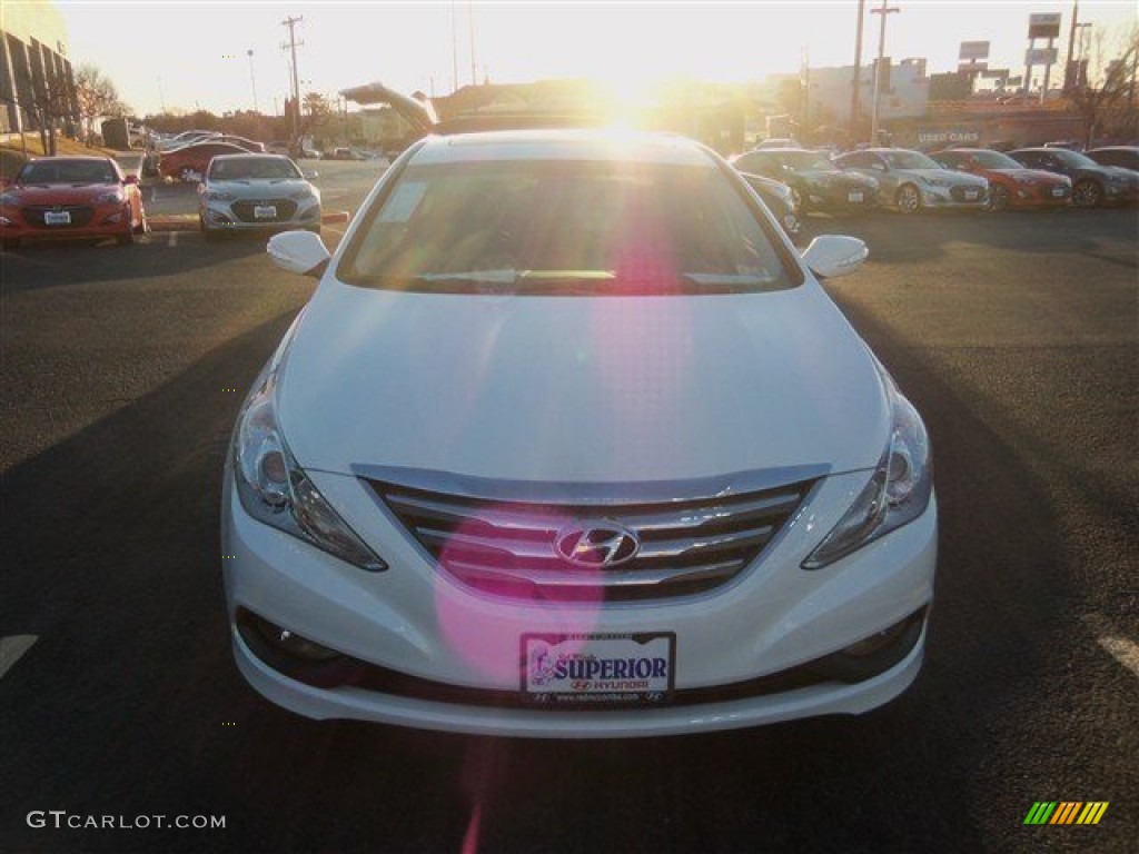 2014 Sonata Limited - Pearl White / Black photo #2
