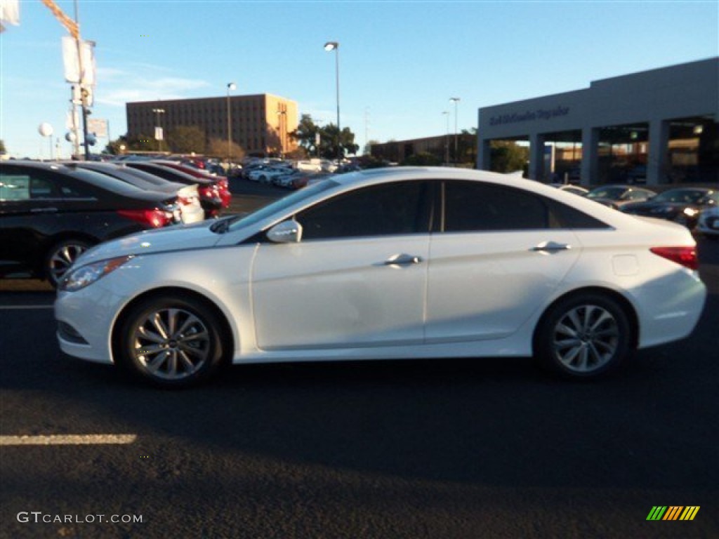 2014 Sonata Limited - Pearl White / Black photo #3