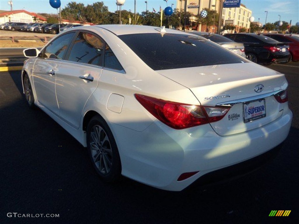 2014 Sonata Limited - Pearl White / Black photo #4