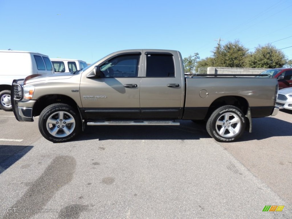 Light Khaki Metallic 2006 Dodge Ram 1500 SLT Quad Cab 4x4 Exterior Photo #90188114