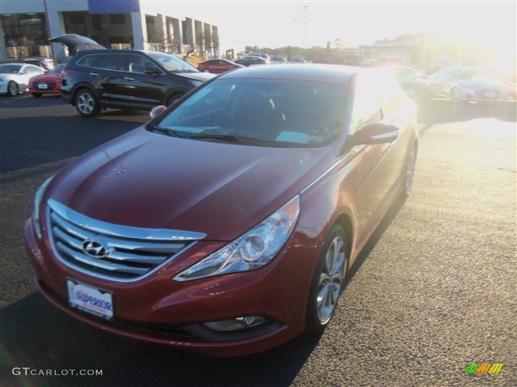 2014 Sonata SE 2.0T - Venetian Red / Black photo #1