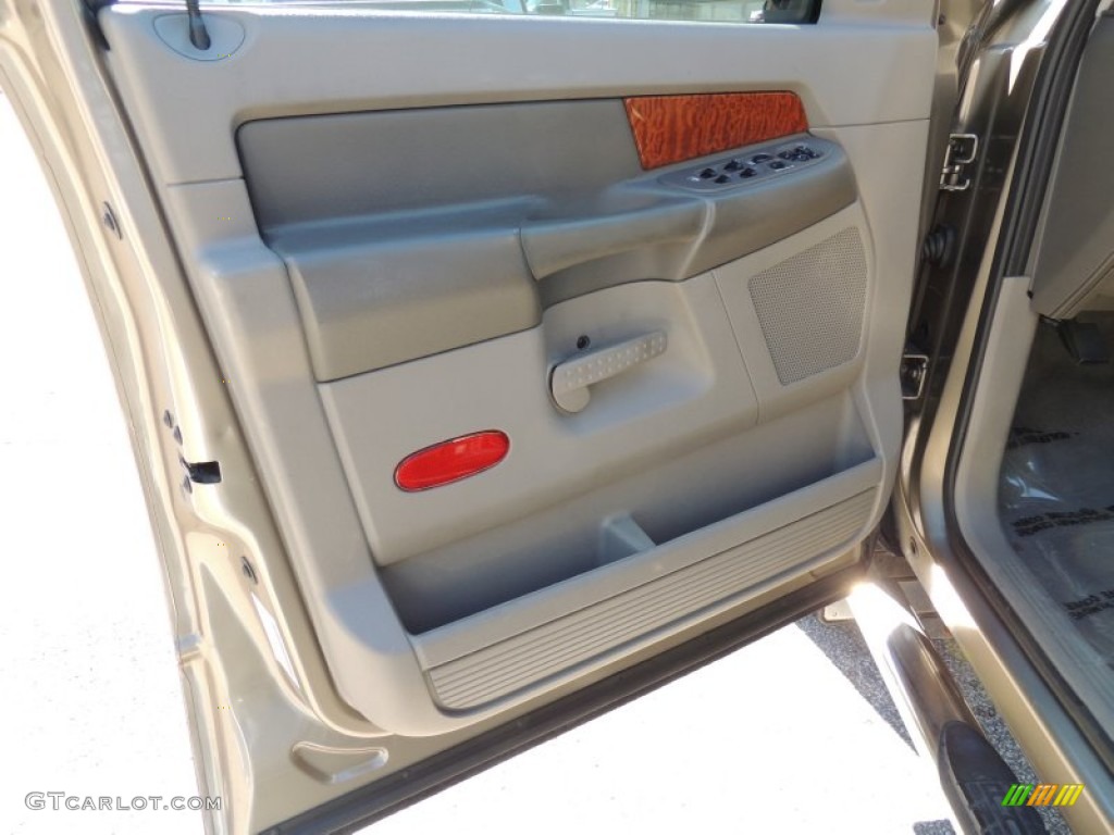2006 Ram 1500 SLT Quad Cab 4x4 - Light Khaki Metallic / Medium Slate Gray photo #4