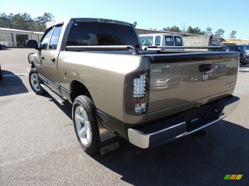 2006 Ram 1500 SLT Quad Cab 4x4 - Light Khaki Metallic / Medium Slate Gray photo #15