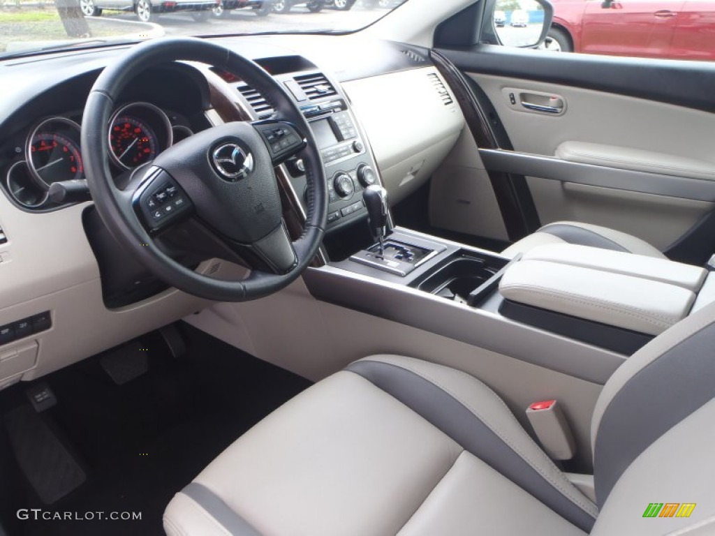 Sand Interior 2012 Mazda CX-9 Grand Touring Photo #90188633