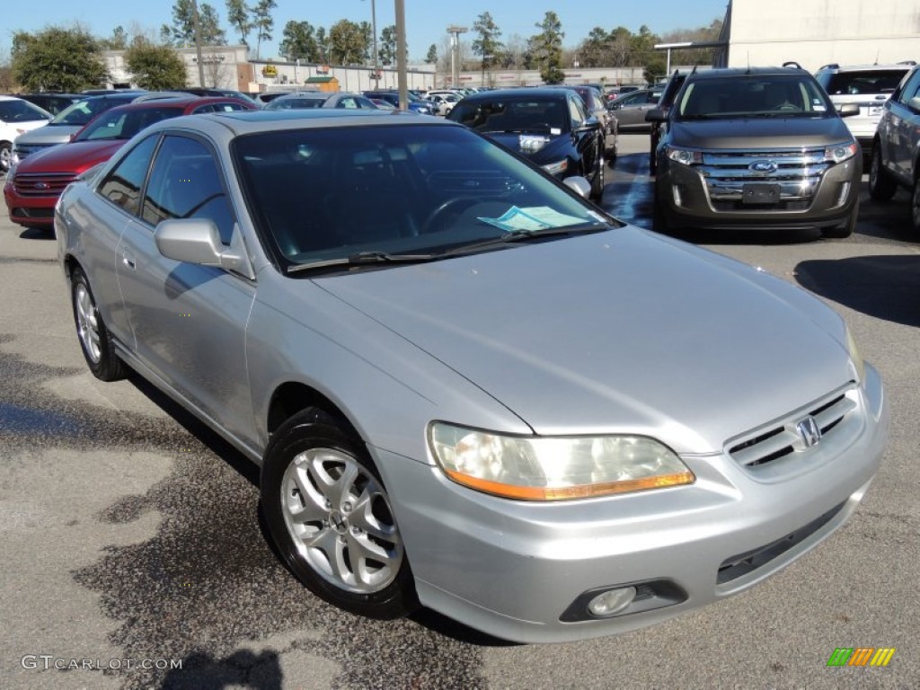 2001 Accord EX V6 Coupe - Satin Silver Metallic / Charcoal photo #1