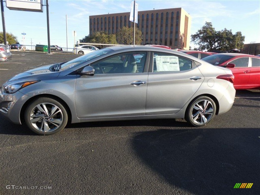 2014 Elantra Limited Sedan - Titanium Gray Metallic / Gray photo #3