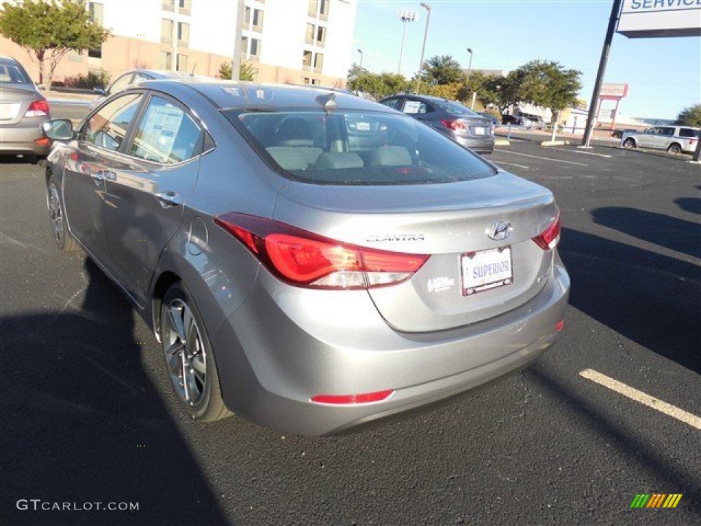 2014 Elantra Limited Sedan - Titanium Gray Metallic / Gray photo #4
