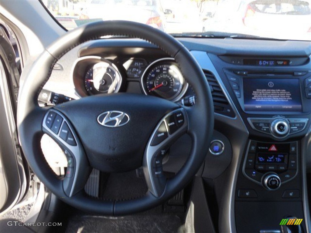 2014 Elantra Limited Sedan - Titanium Gray Metallic / Gray photo #7