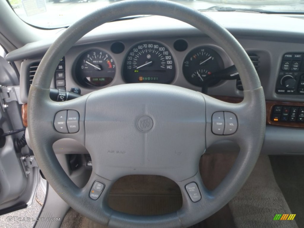2000 Buick LeSabre Limited Medium Gray Steering Wheel Photo #90190124