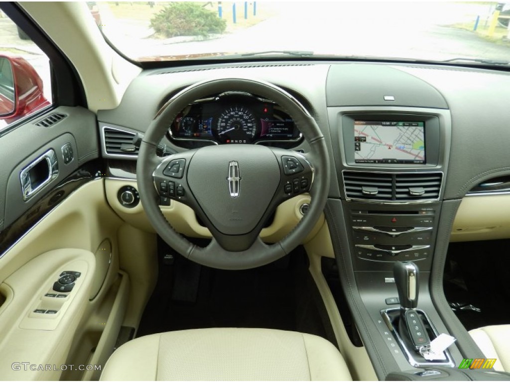 2014 Lincoln MKT EcoBoost AWD Light Dune Dashboard Photo #90190199