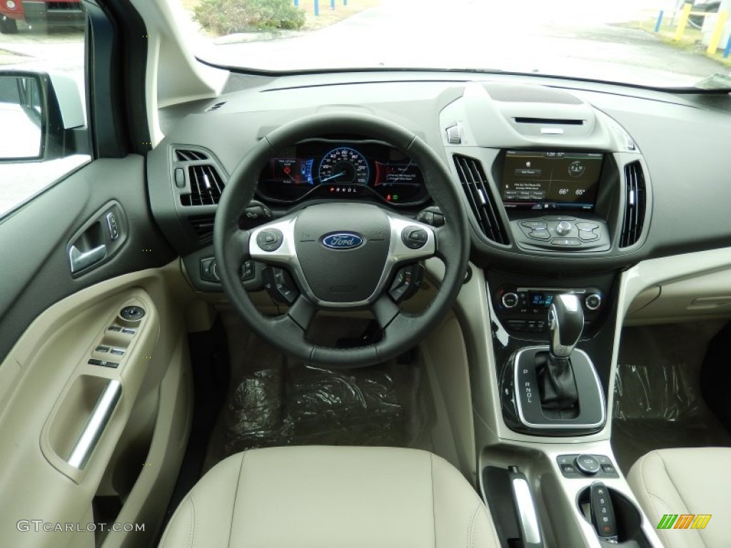 2014 Ford C-Max Energi Medium Light Stone Dashboard Photo #90190493