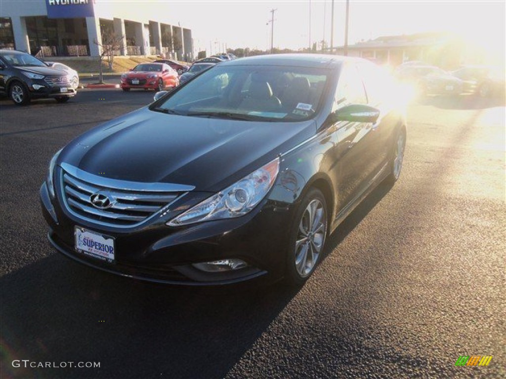 2014 Sonata Limited 2.0T - Pacific Blue Pearl / Camel photo #1