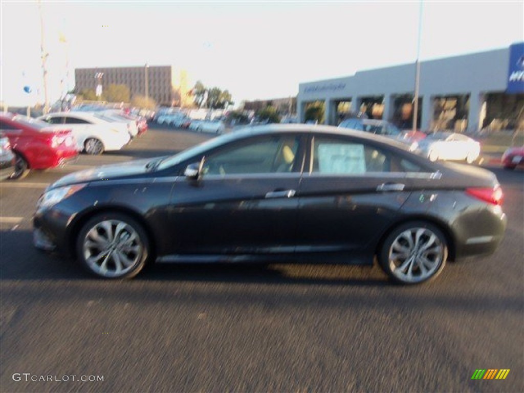 2014 Sonata Limited 2.0T - Pacific Blue Pearl / Camel photo #3