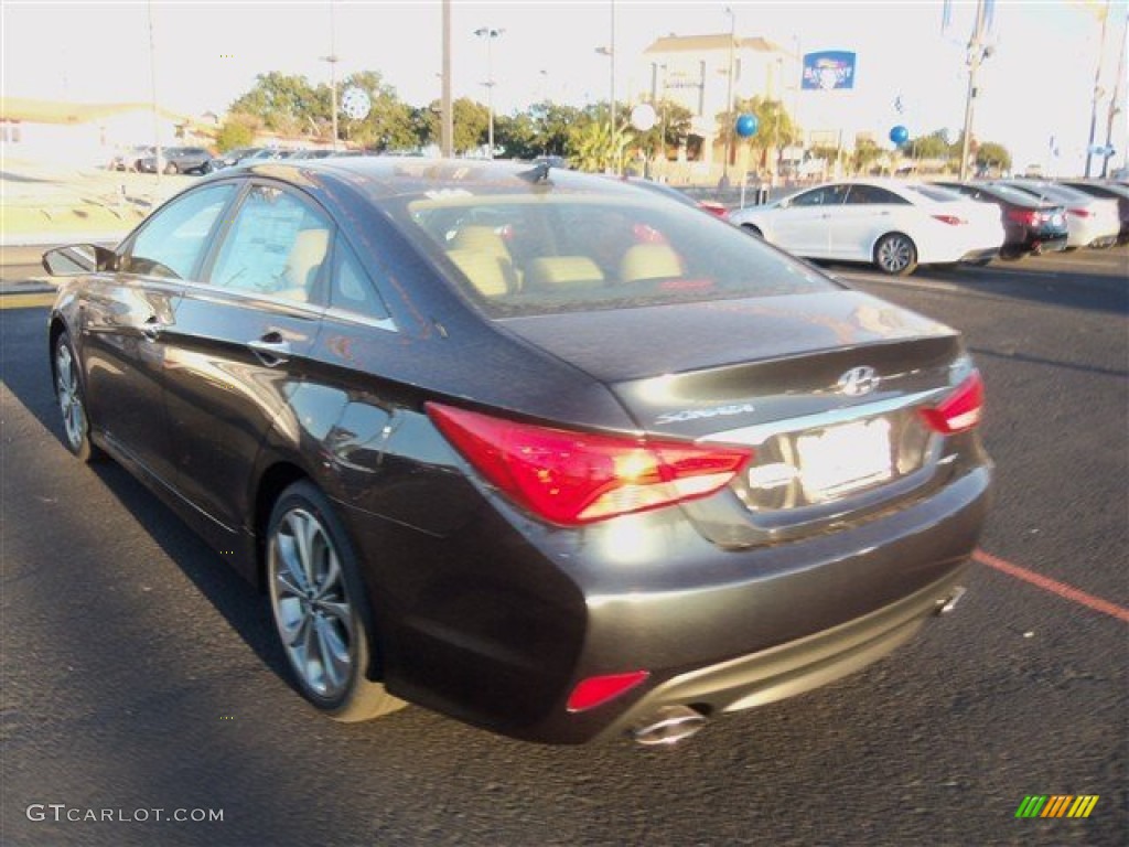 2014 Sonata Limited 2.0T - Pacific Blue Pearl / Camel photo #4