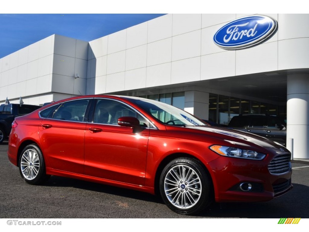 Sunset 2014 Ford Fusion SE EcoBoost Exterior Photo #90190874