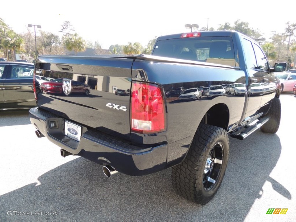 2012 Ram 1500 Express Quad Cab 4x4 - True Blue Pearl / Dark Slate Gray/Medium Graystone photo #13