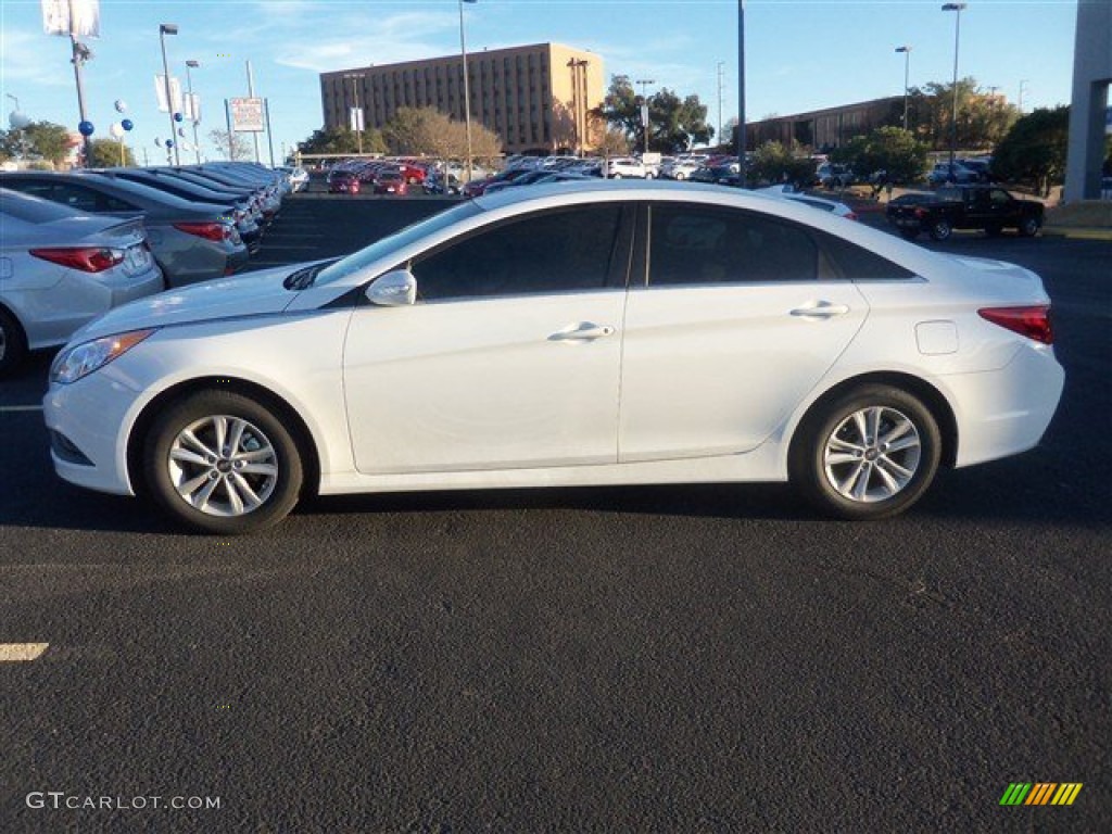 2014 Sonata GLS - Pearl White / Gray photo #3