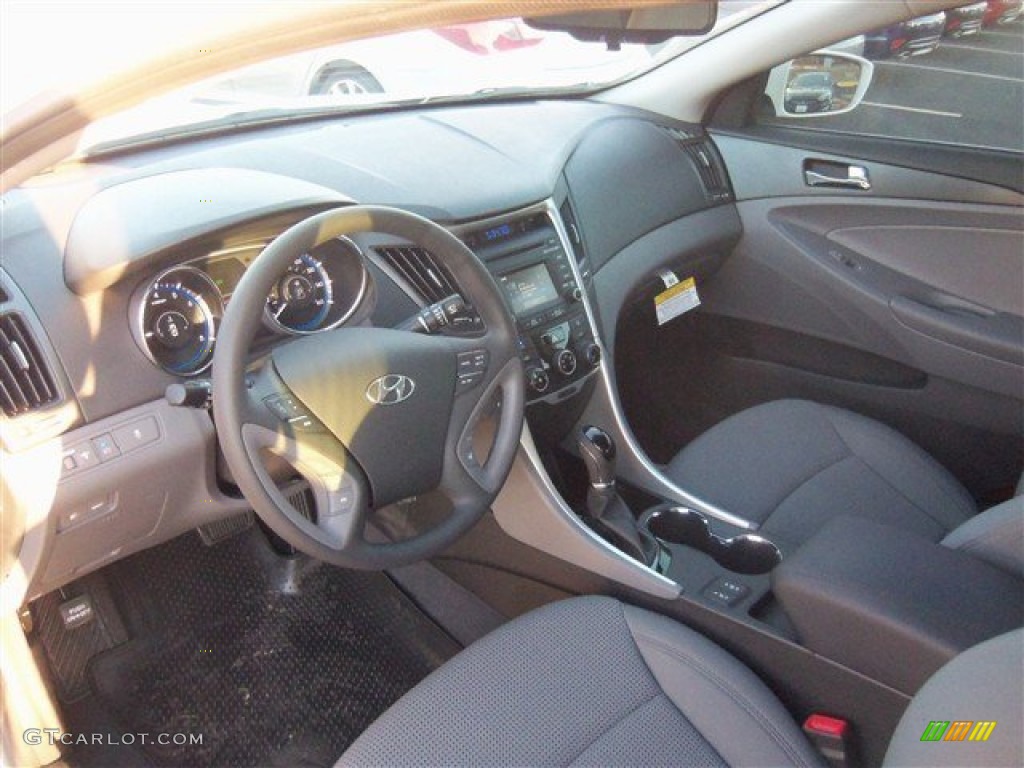 2014 Sonata GLS - Pearl White / Gray photo #6