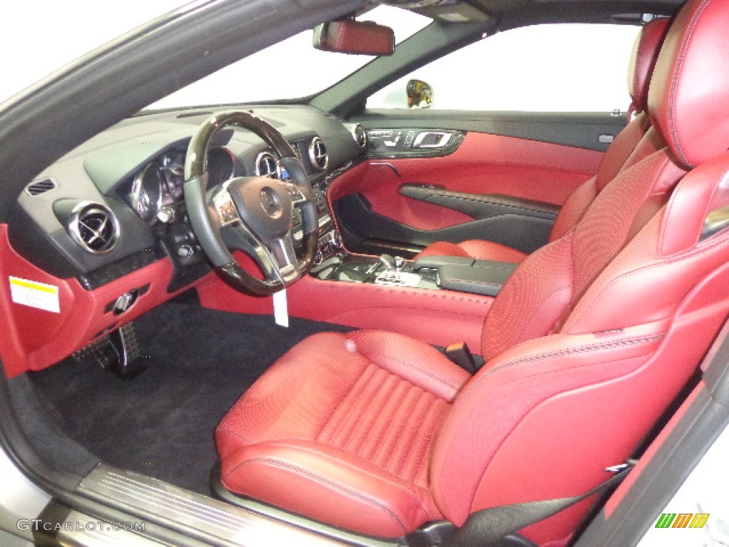 Red/Black Interior 2013 Mercedes-Benz SL 550 Roadster Photo #90191993