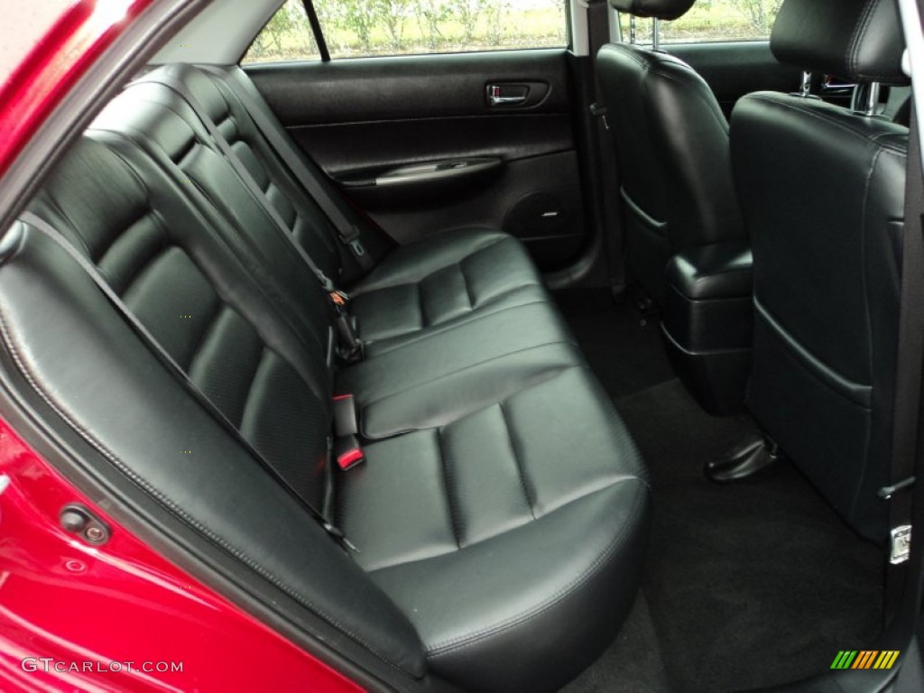 Black Interior 2003 Mazda MAZDA6 s Sedan Photo #90192284