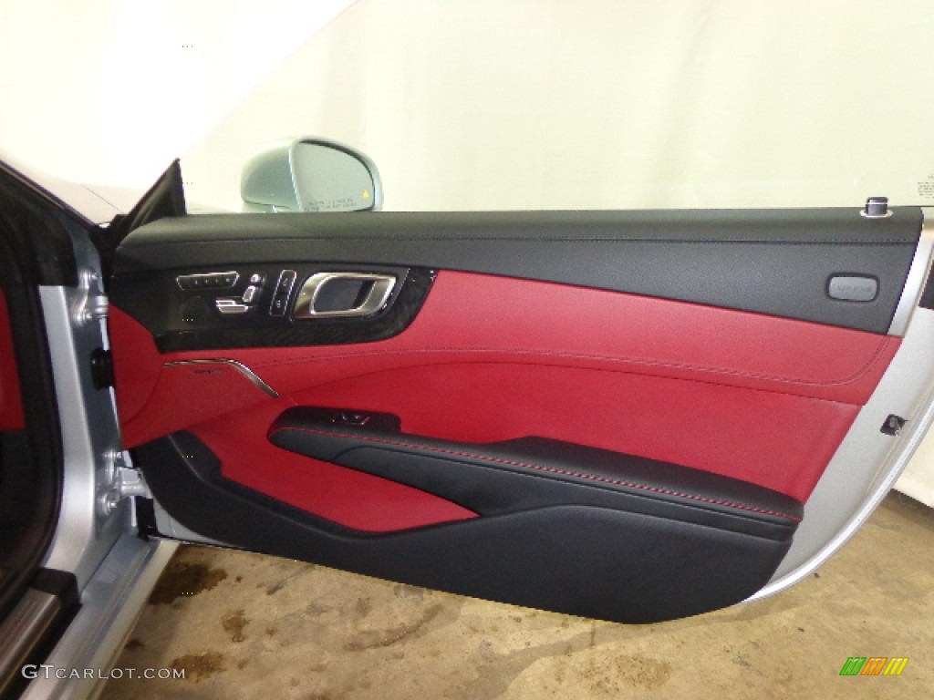 2013 Mercedes-Benz SL 550 Roadster Red/Black Door Panel Photo #90192287