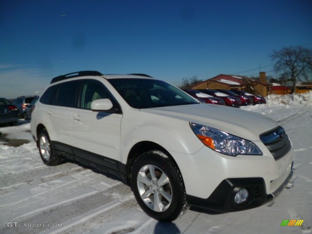 Satin White Pearl 2014 Subaru Outback 2.5i Limited Exterior Photo #90192371