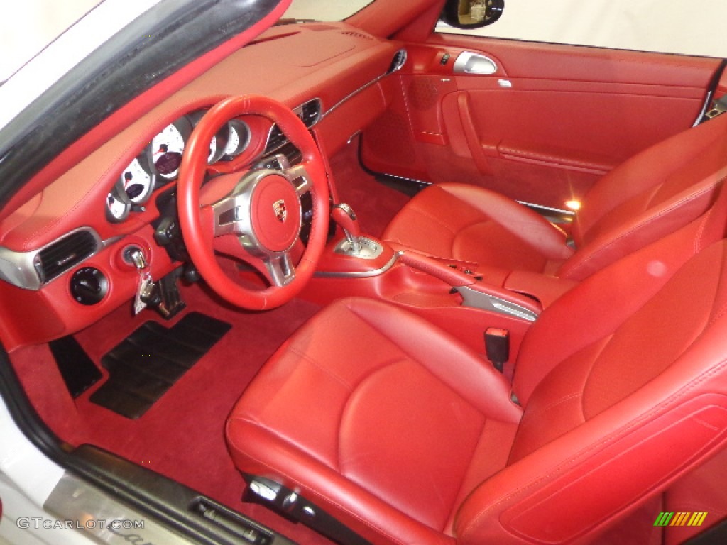 Carrera Red Natural Leather Interior 2012 Porsche 911 Carrera 4 GTS Cabriolet Photo #90192854