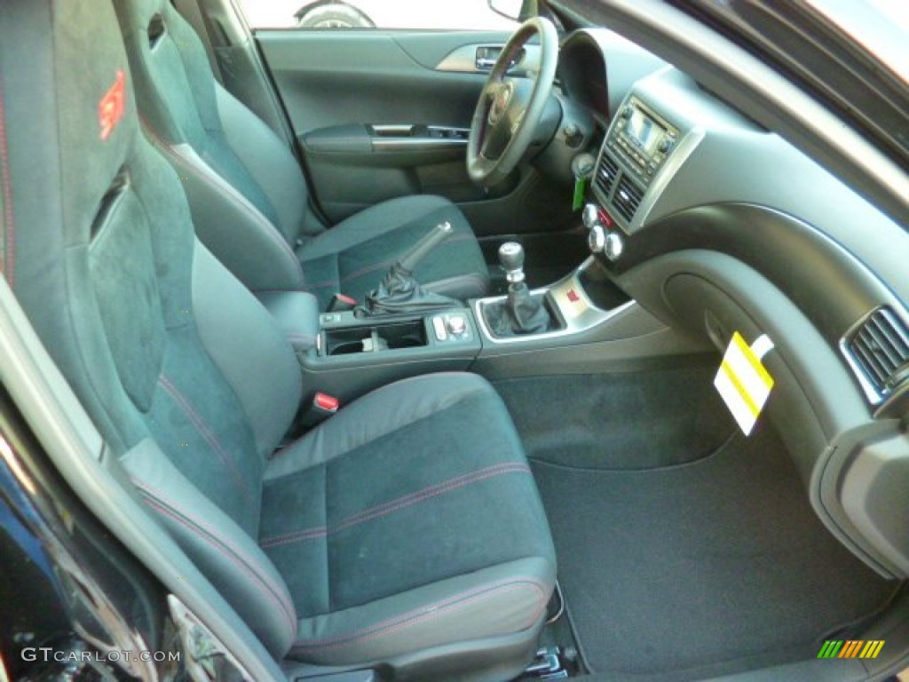 Black Interior 2014 Subaru Impreza WRX STi 5 Door Photo #90193493