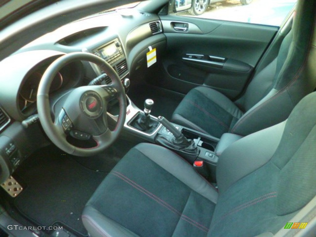 Black Interior 2014 Subaru Impreza WRX STi 5 Door Photo #90193622