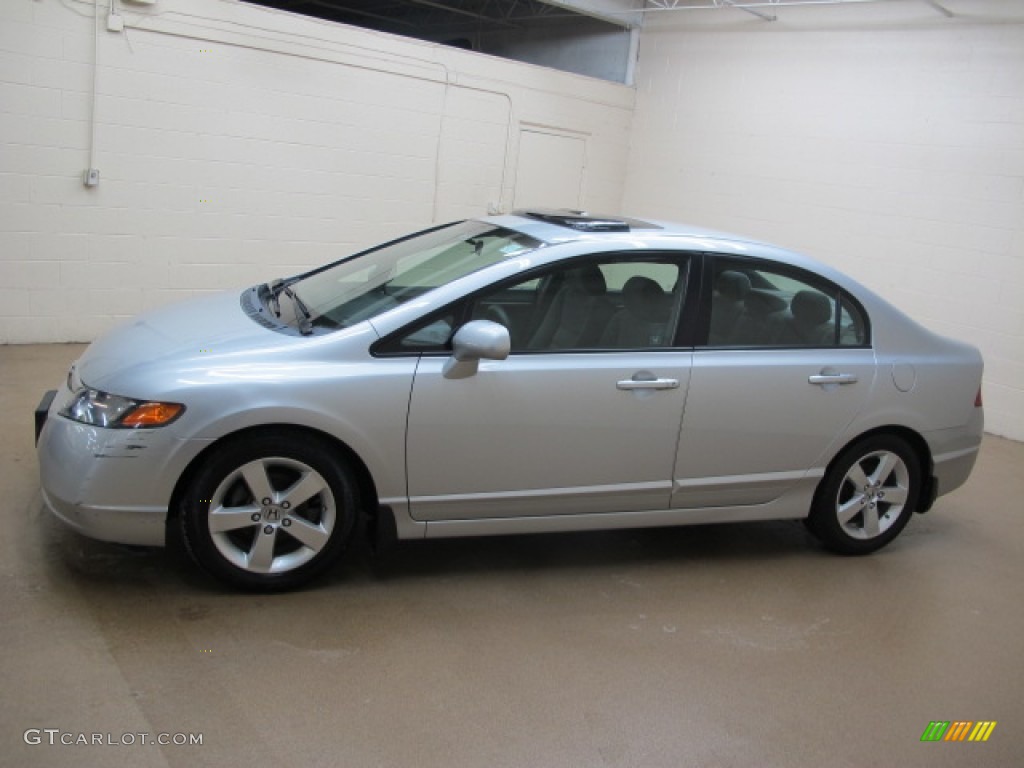 Alabaster Silver Metallic 2008 Honda Civic EX Sedan Exterior Photo #90194015