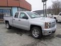 2014 Silver Ice Metallic Chevrolet Silverado 1500 LT Double Cab 4x4  photo #9