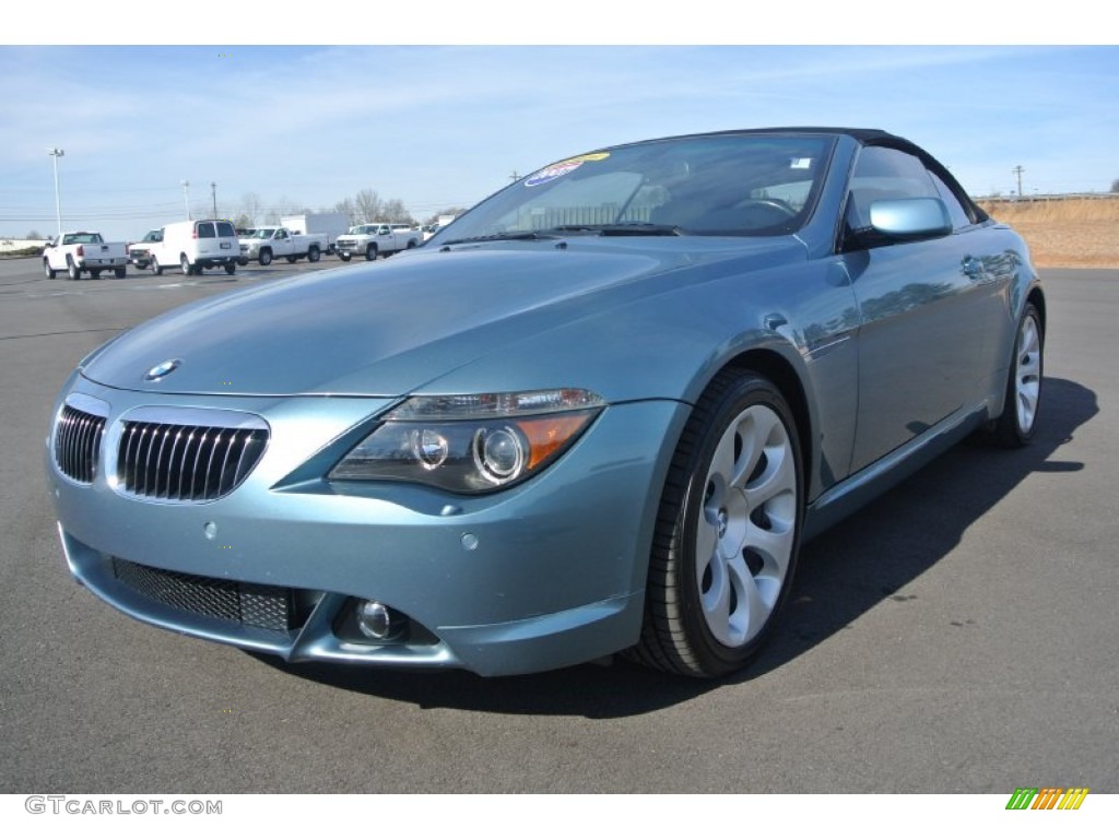 2007 6 Series 650i Convertible - Atlantic Blue Metallic / Cream Beige photo #2