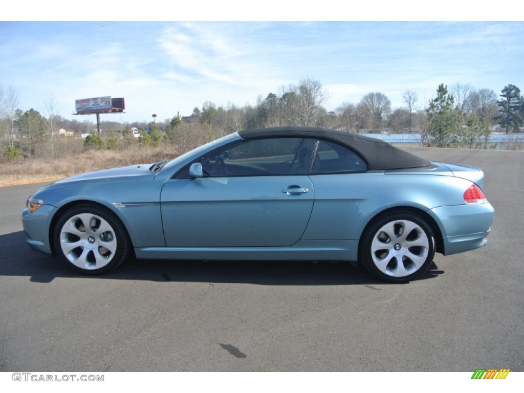 2007 6 Series 650i Convertible - Atlantic Blue Metallic / Cream Beige photo #3