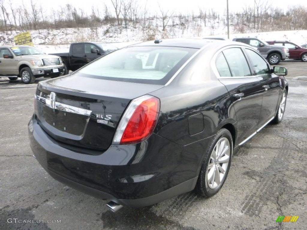 2009 MKS AWD Sedan - Tuxedo Black Metallic / Cashmere photo #2